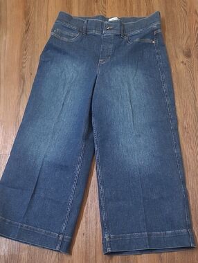 SPANX Women's Blue Straight-Leg Jeans